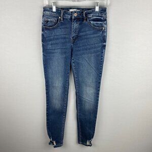 Kancan Jeans Womens Destroyed Hems Bohemian Cute School Job College 28 *